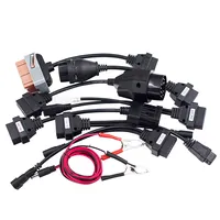 Cable Convertidor OBD2, Juego Completo de 8 Cables para Automóviles y Camiones, para Lector de Diagnóstico TCS PRO, Conector de Interfaz
