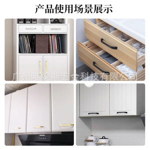 Modern Minimalist Bar Furniture Handles Aluminum Alloy Cabinet <b>Drawer</b> <b>Pulls</b> Antirust Surface Mounted - Product Image 3