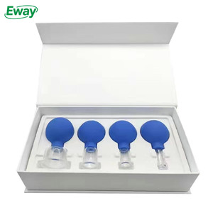 Ensemble de ventouses en silicone médical pour le <span class=keywords><strong>visage</strong></span> et le corps, masseur pour la thérapie, utilisation domestique, certifié CE, soulagement des douleurs musculaires - Product Image 1