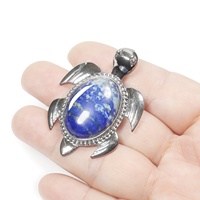 Pendentif Tortue Naturelle en Gros, Breloque Tortue Marine en Quartz Rose, Collier en Pierre Précieuse pour la Fabrication de Bijoux, Collection Cadeau Spirituel