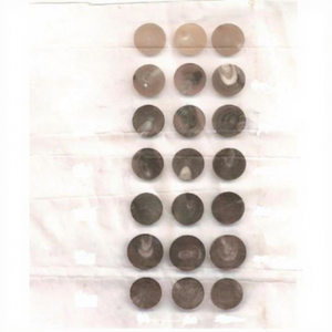 Hot Selling Original Brown Buffalo Horn Eco-Friendly Beads 4-Holes Flatback <b>Button</b> Blank Garment Accessories Clothes Jeans - Product Image 5