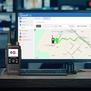 Plateforme vocale d'intercom mondiale GxinPOC + Plateforme de dispatching GPS 4G POC IPx4 Résistante à l'eau Batterie 1000-1500mAh Utilisation aéronautique - Product Image 1