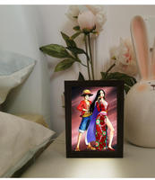 Lampe décorative créative animée Thème Roi des Pirates pour chevet, cadeau d'anniversaire