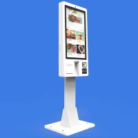 Support mural 21 24 27 32 pouces Android Winds Linux tout-en-un machine de point de vente kiosque de paiement à commande automatique avec système de point de vente/support de point de vente