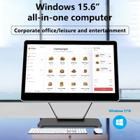 Système de point de vente à écran tactile Windows de 15.6 "tout en un avec scanner d'imprimante pour supermarché magasin de détail utilisation restaurant