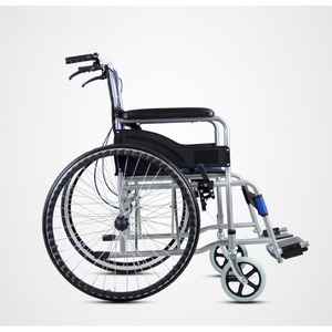 Foldable Transport Wheelchair Portable Travel Wheelchair with Solid Tires Hand Push <strong>Mobility</strong> <strong>Chair</strong> for Elderly Adults - Product Image 3
