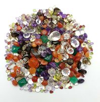 Lot de pierres précieuses naturelles facettées, 100 carats, certifiées par l'IGI pour la fabrication de bijoux, pierres précieuses multicolores mélangées