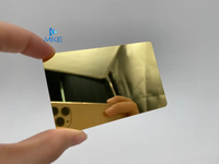 Impression de cartes métalliques en acier inoxydable pur sur mesure