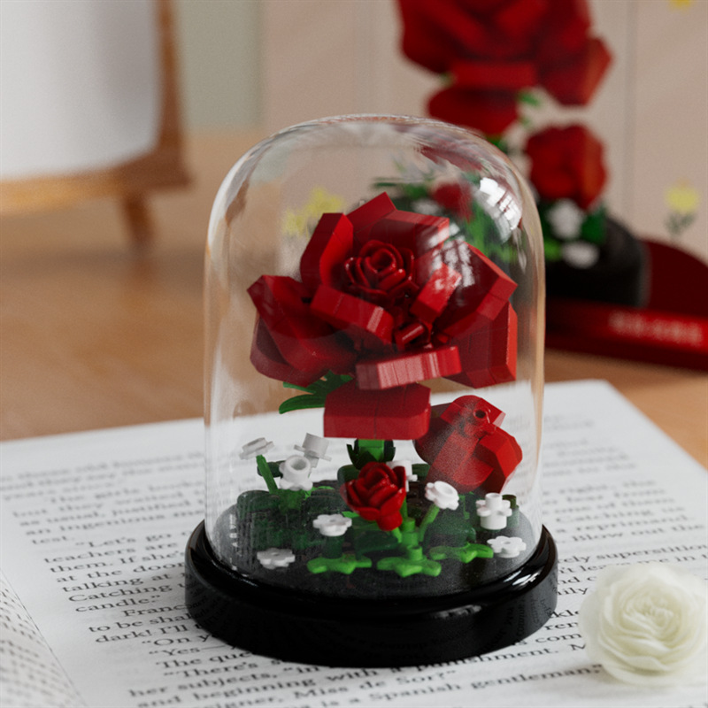 Reino Secreto - Rosas 182 piezas [con base y cubierta antipolvo]