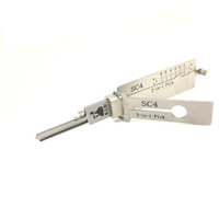 Outils de serrurier Lishi Ganzua chinois 2-en-1 (pick et décodeur) Lishi KW1 KW5 SC1 SC4 R52 AM5, lot de 6 pièces, à vendre