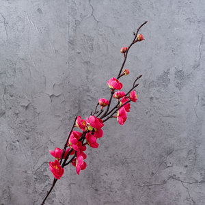 Fleurs artificielles CallaFloral, fleurs de prunier rouge rose, branche unique, décoration de mariage, amovibles, lavables - Product Image 3
