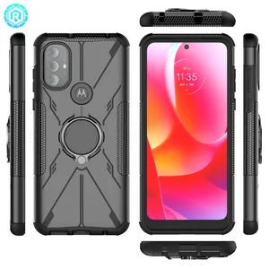 Custodia Mecha ROISKIN per Moto G Power TPU PC Hybrid Dual Layer antiurto custodia per cavalletto custodia compatibile per Moto G Power