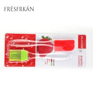 Juego de Herramientas para pasteles antiadherentes resistentes al calor, accesorios de cocina, espátula de silicona, juegos de cepillos de pastelería con <span class=keywords><strong>mango</strong></span> de plástico, OEM, venta al por mayor - Product Image 3