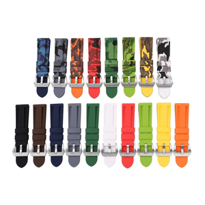 Upro 22mm 24mm 26mm Waterproof Silicone Watch Band Soft Rubber Diver Sport Strap Straight End Stainless Steel Buckle - Product Image 6