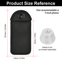 Pochette de sécurité verrouillable pour téléphone, anti-caméra, avec poche, pour écoles, personnalisable