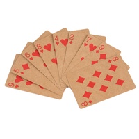 Cartes à jouer en papier écologiques et recyclables à coins carrés personnalisables Poker Deck de taille personnalisée pour un usage familial
