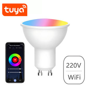 Bombilla inteligente Tuya WiFi Bluetooth GU10, foco LED regulable de 5W, Compatible con <span class=keywords><strong>Alexa</strong></span>, Google Home, Control por aplicación, lámpara RGBW - Product Image 3