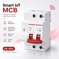 Disjoncteur miniature intelligent IoT CDBA MCB 1P 2P 3P 4P 230V 400V 6kA Courbes C D RS485 4G Télécommande Compteur d'énergie Rail DIN