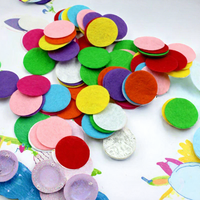Cercles en feutre polyester écologique rigide de 2/3/4/5 cm, épaisseur 1 mm, couleurs vives, pour projets d'artisanat et d'art DIY (Échantillons gratuits)