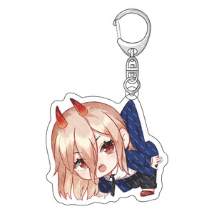 Llavero de Anime Denji <span class=keywords><strong>Makima</strong></span>, Figura de Dibujos Animados, Soporte para Llaves de Acrílico, Soporte para Llaves de Doble Cara - Product Image 1