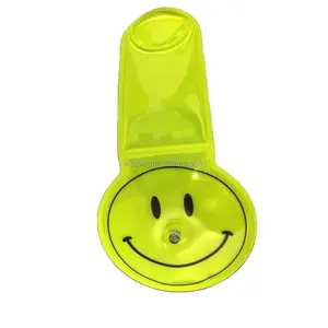 Wearable Smiley Face LED Reflector Clip On