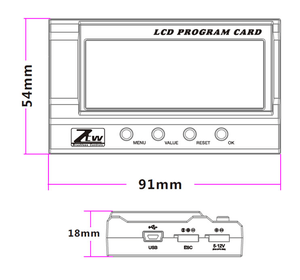 ZTW LCD Program kartı programlama kutusu Gecko/Beast <span class=keywords><strong>PRO</strong></span>/mühür serisi fırçasız ESC ayar parametreleri RC Model parçaları <span class=keywords><strong>1</strong></span>/5 Rc araba DIY - Product Image 6