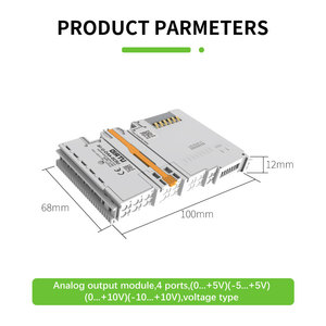 โมดูลเอาต์พุตแบบอะนาล็อก PLC ระบบบัสแบบกระจาย IP20 รองรับ 4 โมดูล ประเภทแรงดันไฟฟ้า - Product Image 3