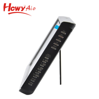 Télévision rechargeable portable 10 pouces numérique DVB-T DVB-T2 ISDB-T avec câble TV AV