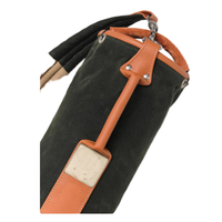Sac de golf léger personnalisé en toile imperméable en coton ciré Sac de club du dimanche