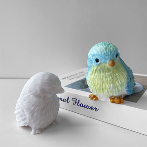Plume Nestling Aromathérapie Bougie Savon Silicone Moule 3D Oiseau Forme Bougie Silicone Moule - Product Image 6