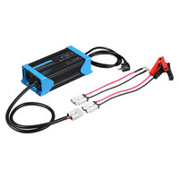 Chargeur de batterie intelligent au lithium-fer 5A 10A 15A 20A 25A 30A 12V 24V pour batteries AGM Gel Plomb-acide 100-240V, chargeur portable pour station d'alimentation