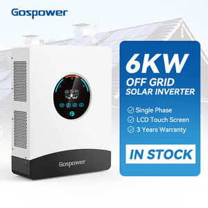 Gospower 6kw Solar Inverter Ip54 3 Jaar Garantie 8000wp Pv <span class=keywords><strong>Input</strong></span> 220/230vac Grid 48V Batterij 200% 5S Surge Capaciteit Thuisgebruik - Product Image 1