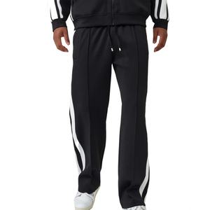 รับผลิตเสื้อผ้า OEM ขายส่ง กางเกงจ็อกเกอร์ผู้ชายแบบมีซิปที่ข้อเท้า กางเกงแทรคพิมพ์ลาย - Product Image 2