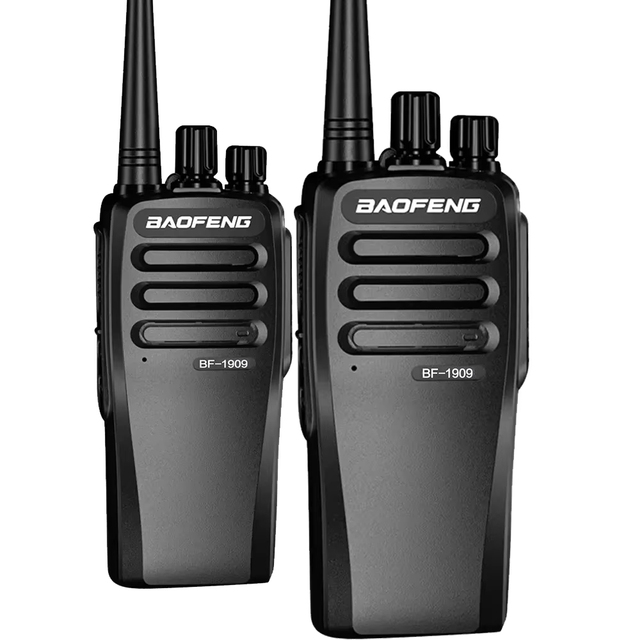Professional for BF-1909 10W UHF Analog Walkie Talkie 7.4V DC 5km Range VOX Function 270g Weight 16 Storage Channels Security