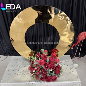 LEDA New Design 2D Giant <b>Mirror</b> Gold Metal Number Large Letter Wed Birthday Event Decoration - Product Image 2