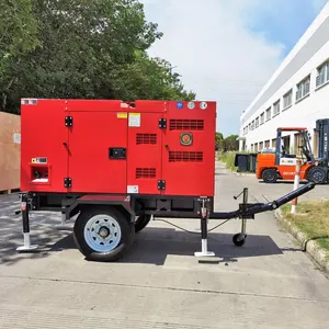 1800Rpm Mobiele Generator 30 Kva 120V/240V/380V/440V Generador Diesel 25kva 25kw Stille Cummins Generator Prijs