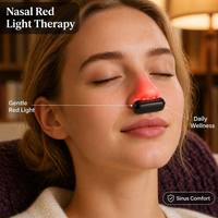 Appareil de luminothérapie rouge portable et personnalisable 65Onm pour le visage et le nez, pour le bien-être et les soins quotidiens