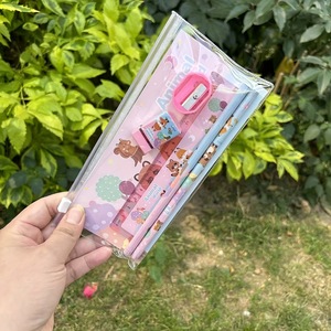 Juego <span class=keywords><strong>de</strong></span> Papelería para Estudiantes a Precio Económico con Borrador y Sacapuntas, Juego <span class=keywords><strong>de</strong></span> Regalo Escolar <span class=keywords><strong>de</strong></span> Dibujos Animados, Bolsa con Cierre <span class=keywords><strong>de</strong></span> PVC, Juego <span class=keywords><strong>de</strong></span> Lápices Bonitos - Product Image 2