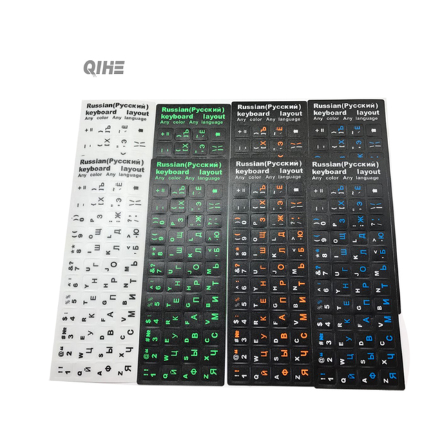 Factory Custom Keyboard Stickers, Matte Stickers Arabic/Russian/Korean/English/Hebrew/Various Colors & Styles Available
