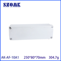 Szomk personnalisé étanche Ip67 Abs boîtier électronique en plastique boîte boîte de jonction 250x80x70mm