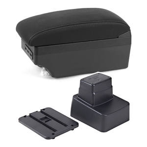 Vtear ABS para <span class=keywords><strong>Mazda</strong></span> <span class=keywords><strong>2</strong></span> Hatchback/<span class=keywords><strong>Sedan</strong></span>/2008 2020-estilo de coche USB portavasos reposabrazos caja de almacenamiento <span class=keywords><strong>accesorios</strong></span> interiores - Product Image 3