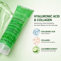 Gel Exfoliant au Concombre Secret Floral Acide Hyaluronique Collagène OEM/ODM Disponible Distributeurs Recherchés
