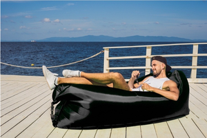 Canapé gonflable léger, pliable, moderne et portable, gonflage rapide, pour chambre, plage, camping, bord de mer, festivals de musique - Product Image 4