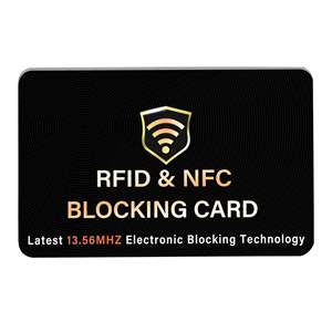 Tarjeta de Bloqueo RFID, Una Tarjeta Protege Toda la Cartera, Monedero, Protector de Tarjetas Bancarias sin Contacto NFC, Protector de Identificación, Bloqueador de Tarjetas ATM - Product Image 1