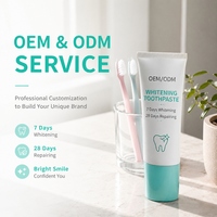 Dentifrice blanchissant OEM/ODM PAP + Nano Hydroxyapatite pour dents sensibles, soin du dentifrice, reminéralisation de l'émail, prébiotique, sans fluor, voyage
