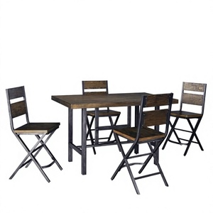 Hot Sale Manish Art Handicrafts Modern Luxury Royal Iron Wood <b>Table</b> Top Easy Clean High Quality Eco-Friendly Restaurant Set - Product Image 1