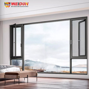 WEIDUN Sistema Moderno de Ventana Vf80, Puente Roto, Ventana de Apertura Interior Oscilante de Aluminio con Pantalla Magnética y Función a Prueba de Polvo - Product Image 3
