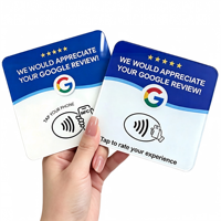 Panneau NFC en acrylique personnalisé pour avis Google – Tappez pour noter – Support intelligent durable avec impression UV et puce haute vitesse