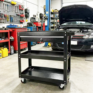 Three-layer Iron Auto Repair Parts <b>Tool</b> Cart Convenient Storage Cabinet Multifunctional Beauty Tattooing Hardware Trolley 300kg - Product Image 5