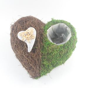 Jardinière en mousse naturelle de conception chinoise moderne, faite à la main, dernier modèle de <span class=keywords><strong>cache</strong></span> <span class=keywords><strong>pot</strong></span> pour l'extérieur, pour fleurs artificielles à la maison - Product Image 4